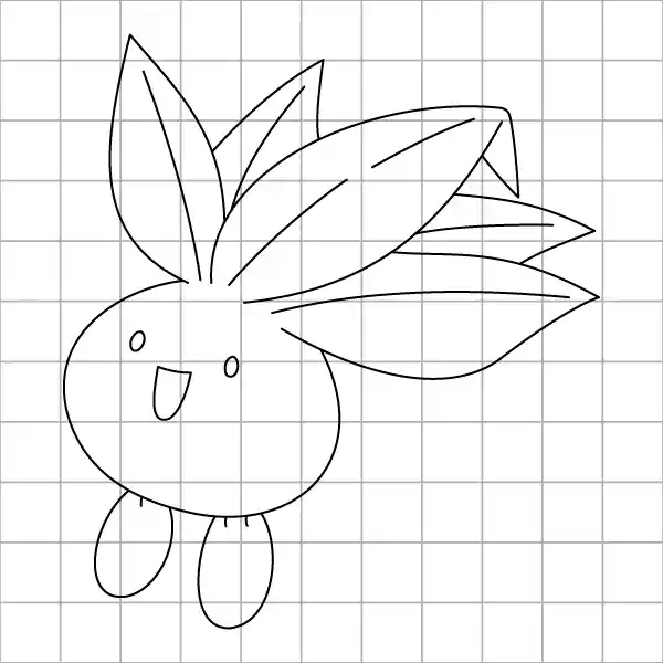 Oddish Drawing Grid Page