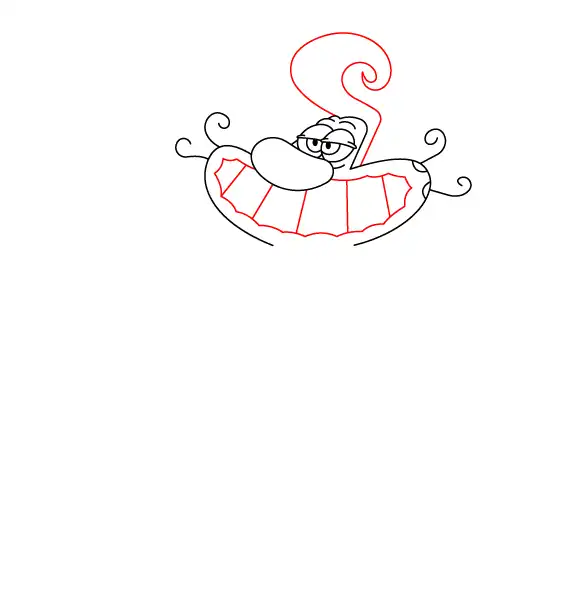 Oggy Bodybuilder Step 3