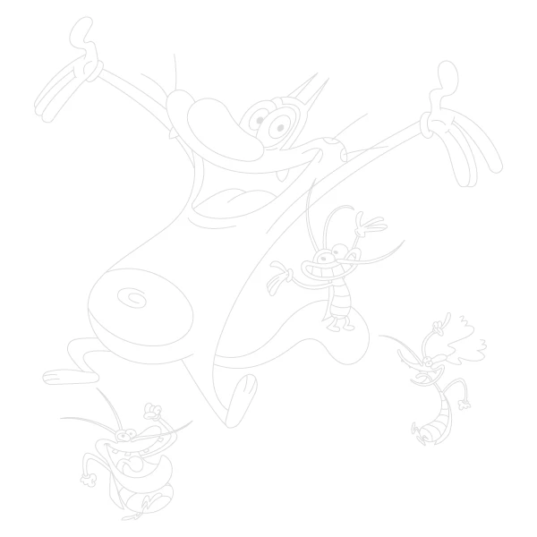 Oggy and the Cockroaches Trace By Image Page