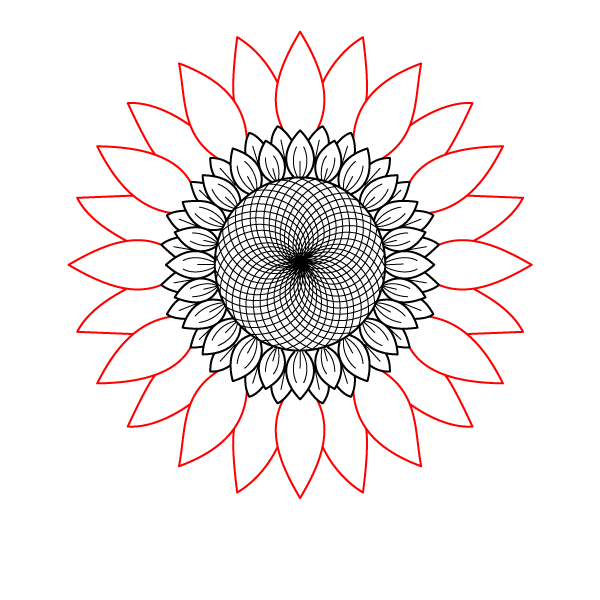 Radiant Sunflower Step 6
