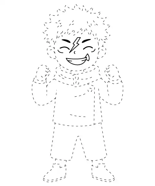 Yuji Itadori Chibi Tracing Page