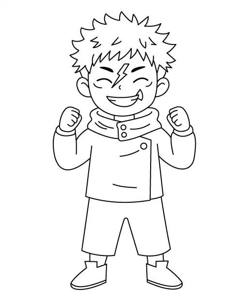 Yuji Itadori Chibi Step 11