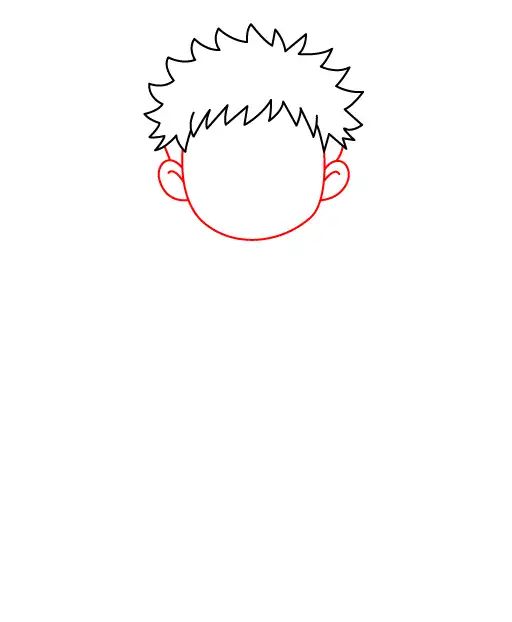 Yuji Itadori Chibi Step 2