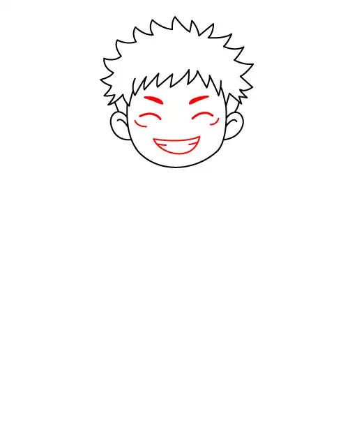 Yuji Itadori Chibi Step 3