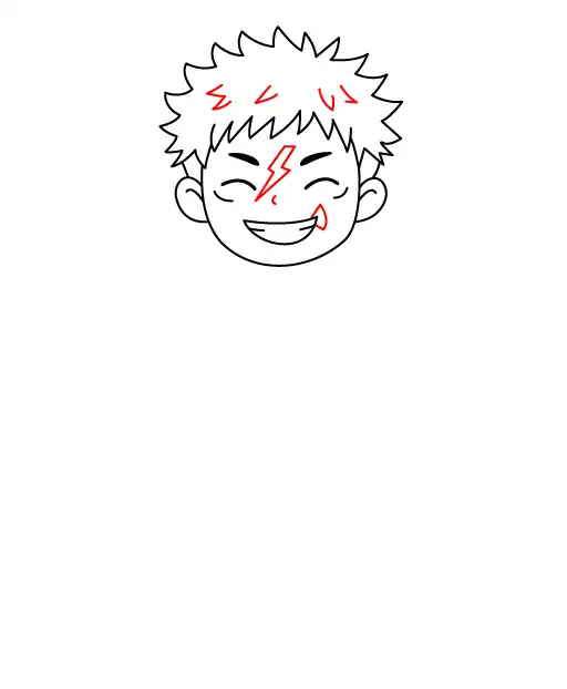 Yuji Itadori Chibi Step 4