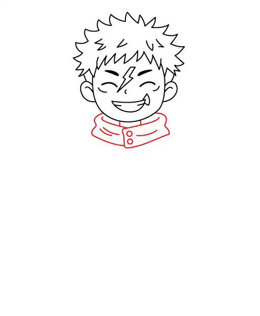 Yuji Itadori Chibi Step 5