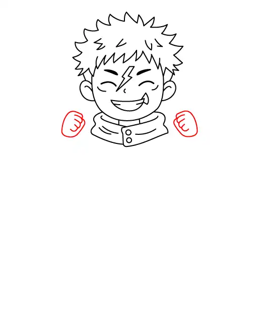 Yuji Itadori Chibi Step 6