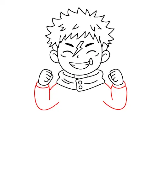 Yuji Itadori Chibi Step 7