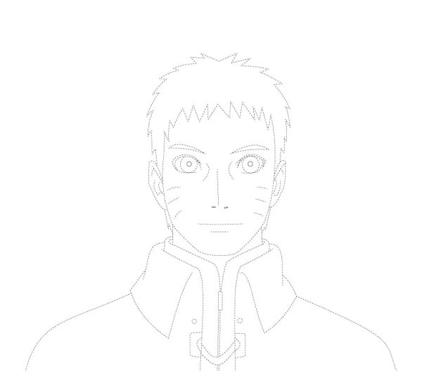 Adult Naruto Tracing Sheet
