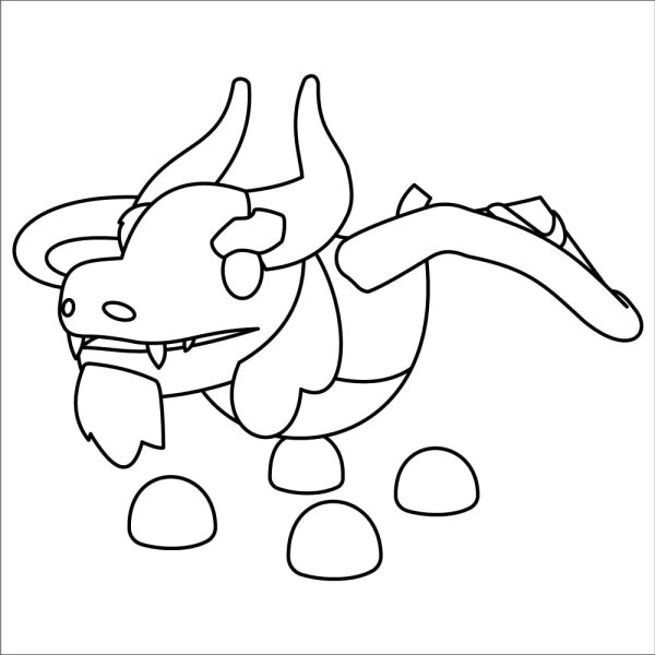 Ancient Dragon Coloring Page