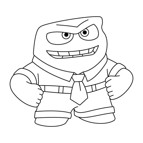 Anger Coloring Page
