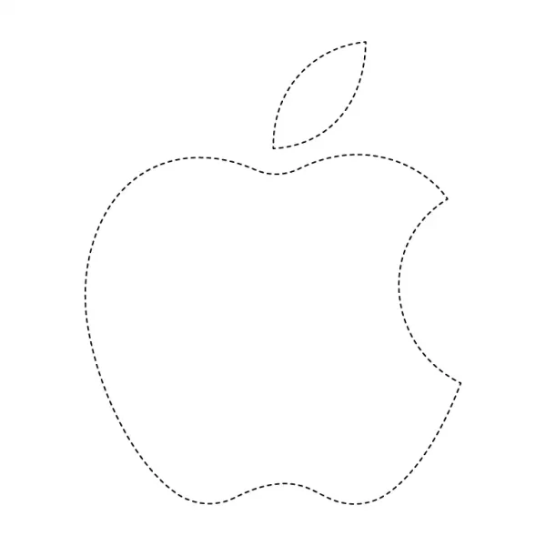 Apple Logo Tracing Page