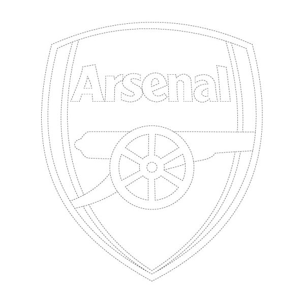 Arsenal Logo Tracing