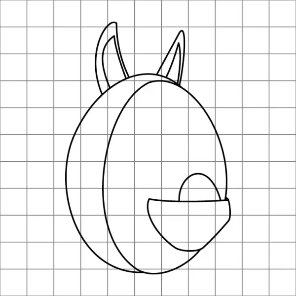 Aussie Egg Drawing Grid