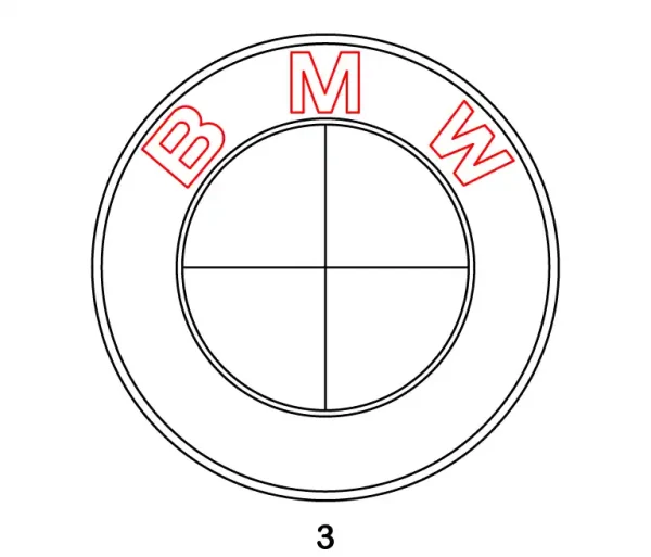 BMW Logo Step 3
