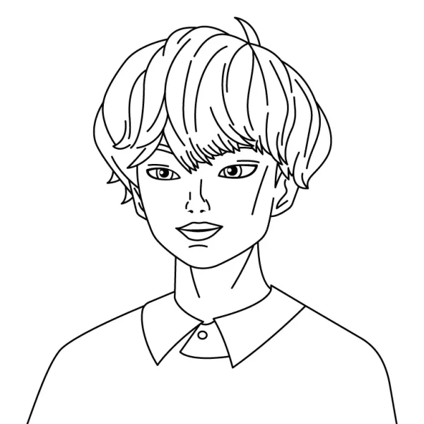 Baby Saja Coloring Page