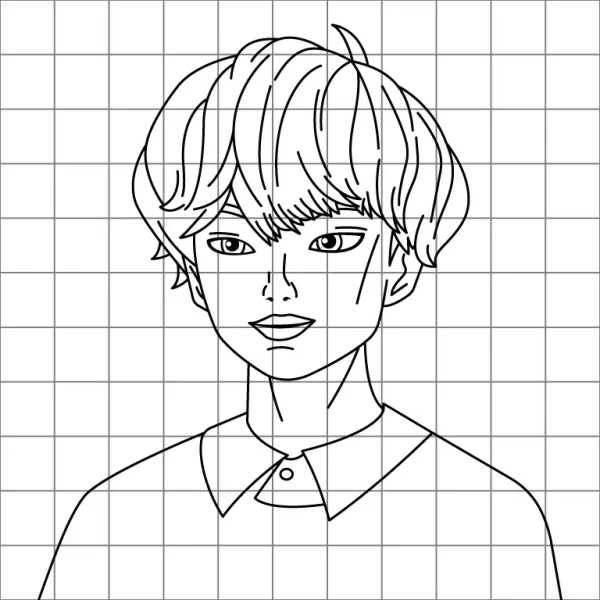 Baby Saja Drawing Grid