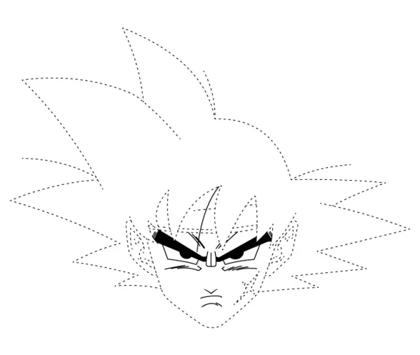 Bardock Head Tracing Page