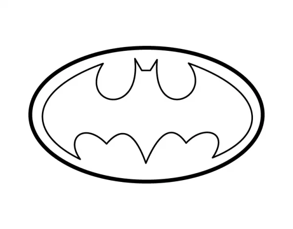 Batman Logo Coloring Page