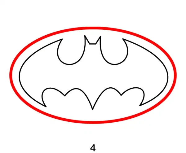 Batman Logo Step 4