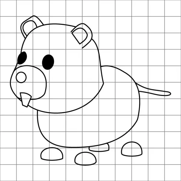 Beaver Drawing Grid