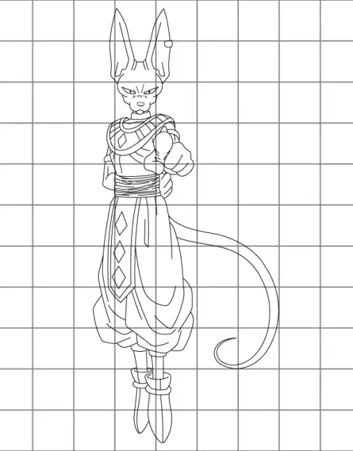 Beerus Drawing Grid