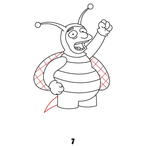 Bumblebee Man Step 7