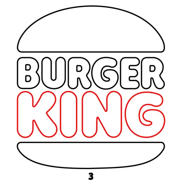 Burger King Logo Step 3