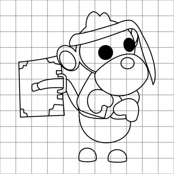 business monkey drawing grid