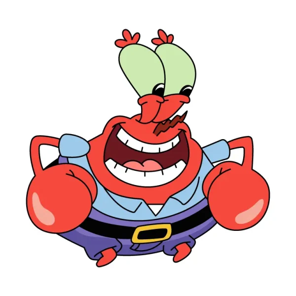 Cheerful Mr. Krabs