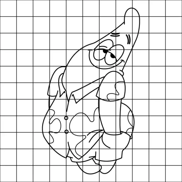 Cool Patrick Drawing Grid