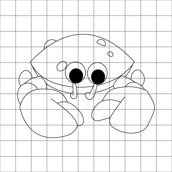 Crab Drawing Grid