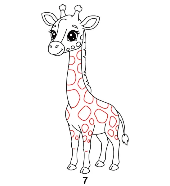 Cute Giraffe Step 7