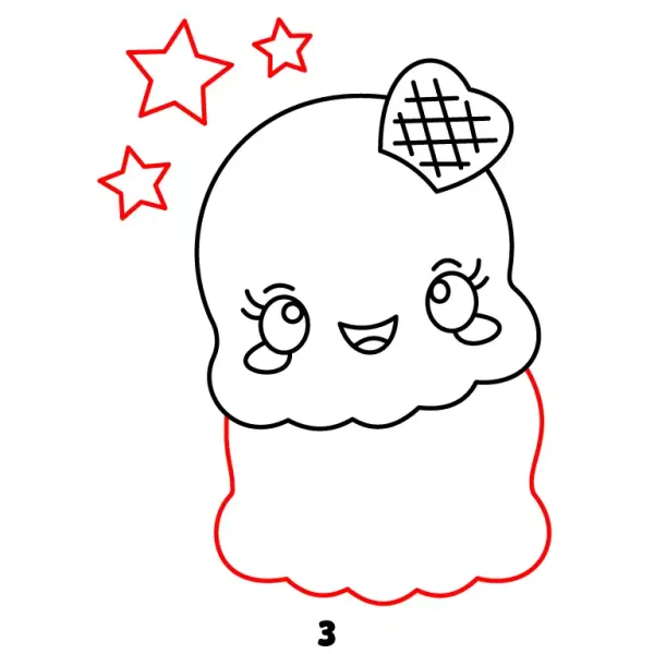 Cute Ice Cream Step 3