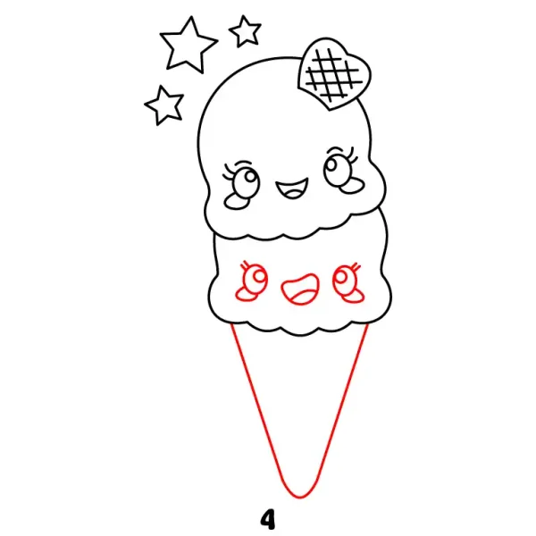 Cute Ice Cream Step 4