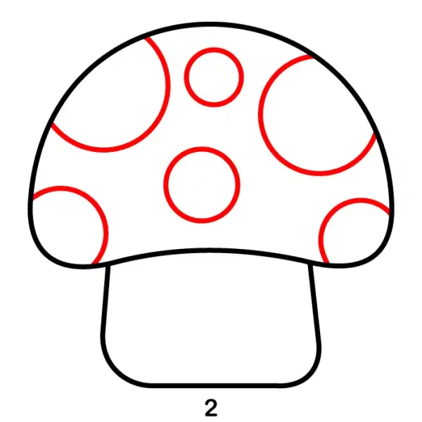 Cute Mushroom Step 2