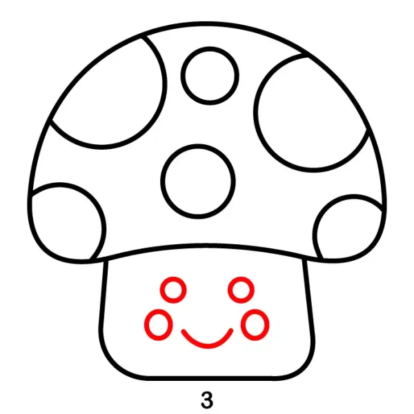Cute Mushroom Step 3