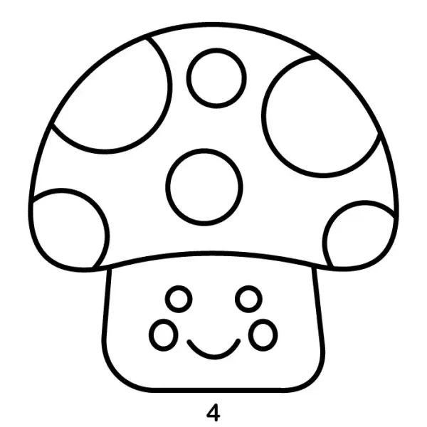 Cute Mushroom Step 4