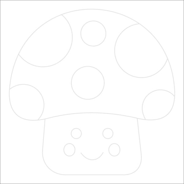 Cute Mushroom Trace By Image
