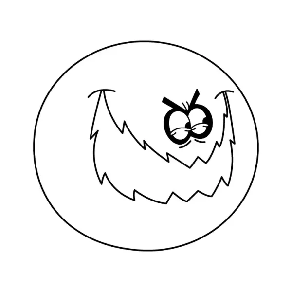 Dirty Bubble Coloring Page