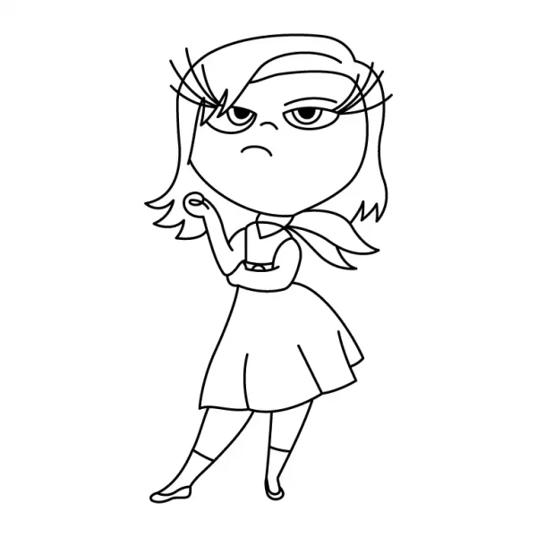 Disgust Coloring Page