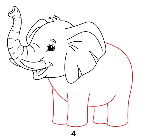 Cute Elephant Step 4