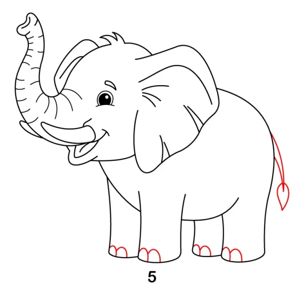 Cute Elephant Step 5