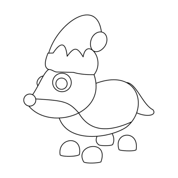 Elf Shrew Coloring Sheet