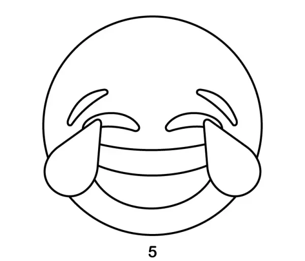 Face With Tears Of Joy Step 5