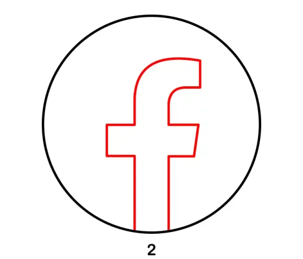 Facebook Logo Step 2