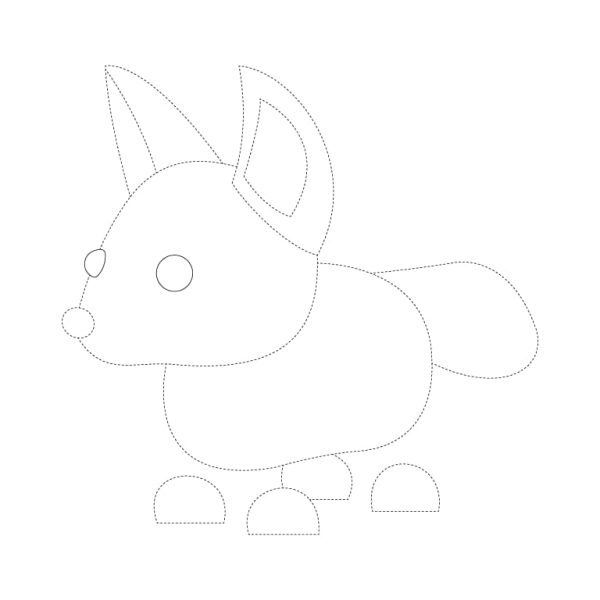 Fennec-Fox-Tracing-Sheet