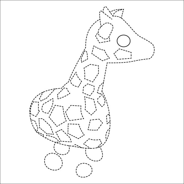 Giraffe Tracing Page