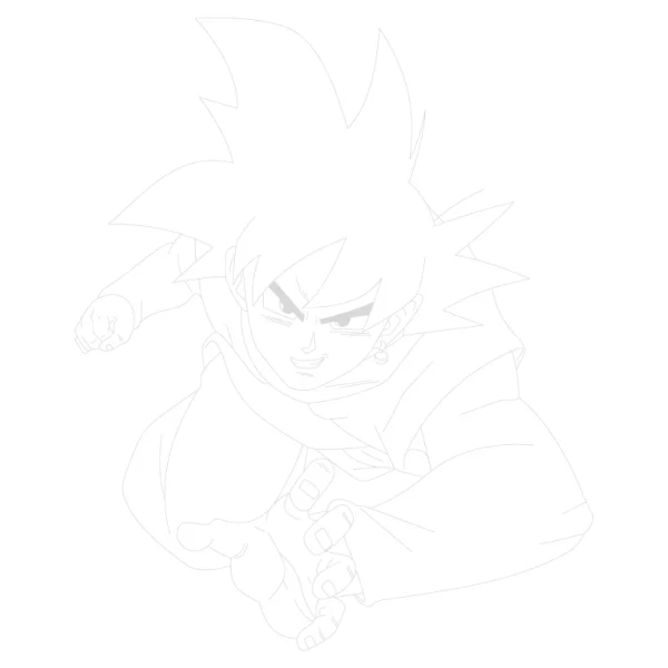 Goku Black Action Pose Trace By Image Page