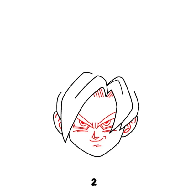 Goku SSJ 4 Chibi Step 2